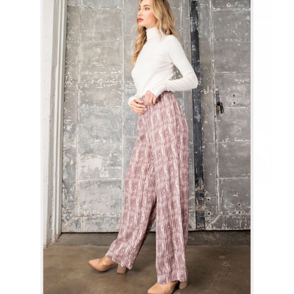 Printed Wide Leg Pants, New - Picture 2 of 7
